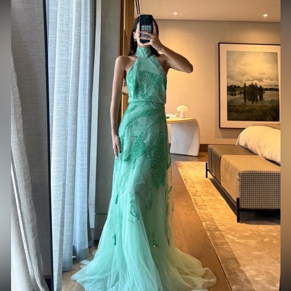 Elie Saab Dresses & Skirts - Elie Saab Halter Evening Gown